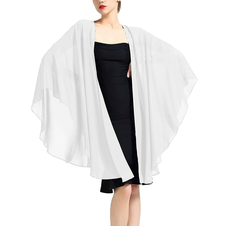 White 2025 evening wrap
