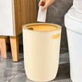 thumbnail image 6 of Trash Can Cabinet Wastebasket Large Trash Can Capacity Household Pressure Ring Bathroom Toilet Living Room Kitchen Bedroom Waste Tissue Baskets, 6 of 6
