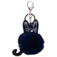 thumbnail image 1 of Llaveros de animales de dibujos animados de felpa de cuero bonitos, joyería colgante para bolso de mujer (azul oscuro), 1 of 2