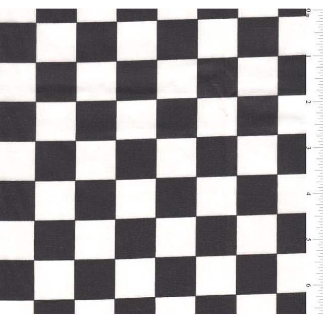 60" Black/White Racing Check Print Fabric-15 Yards Wholesale by The Bolt