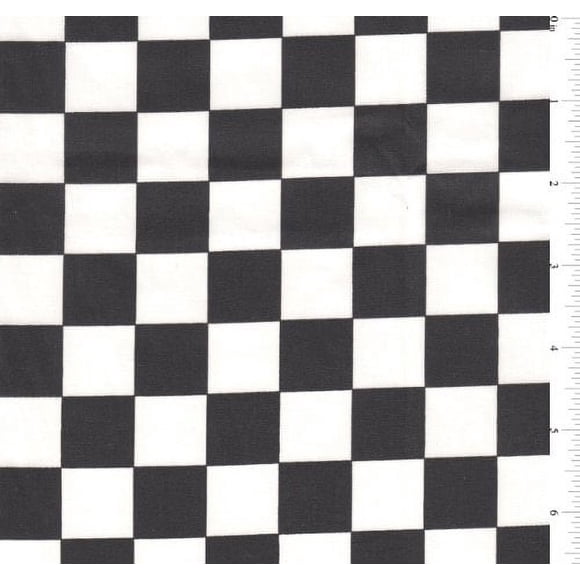 Tissu à Carreaux Noir/blanc 60 Pouces-15 Yards en Gros par le Boulon