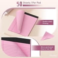 thumbnail image 4 of Aixiny Wide Ruled Note Pads, 8.5" x 11", Pink, 50 Sheets, 2 Count, 2 Pack, 4 of 8