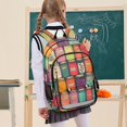 thumbnail image 7 of FORMRS Unisex School Backpack 17" Student Travel Bag with Laptop Compartment, Beige Jar, 7 of 7