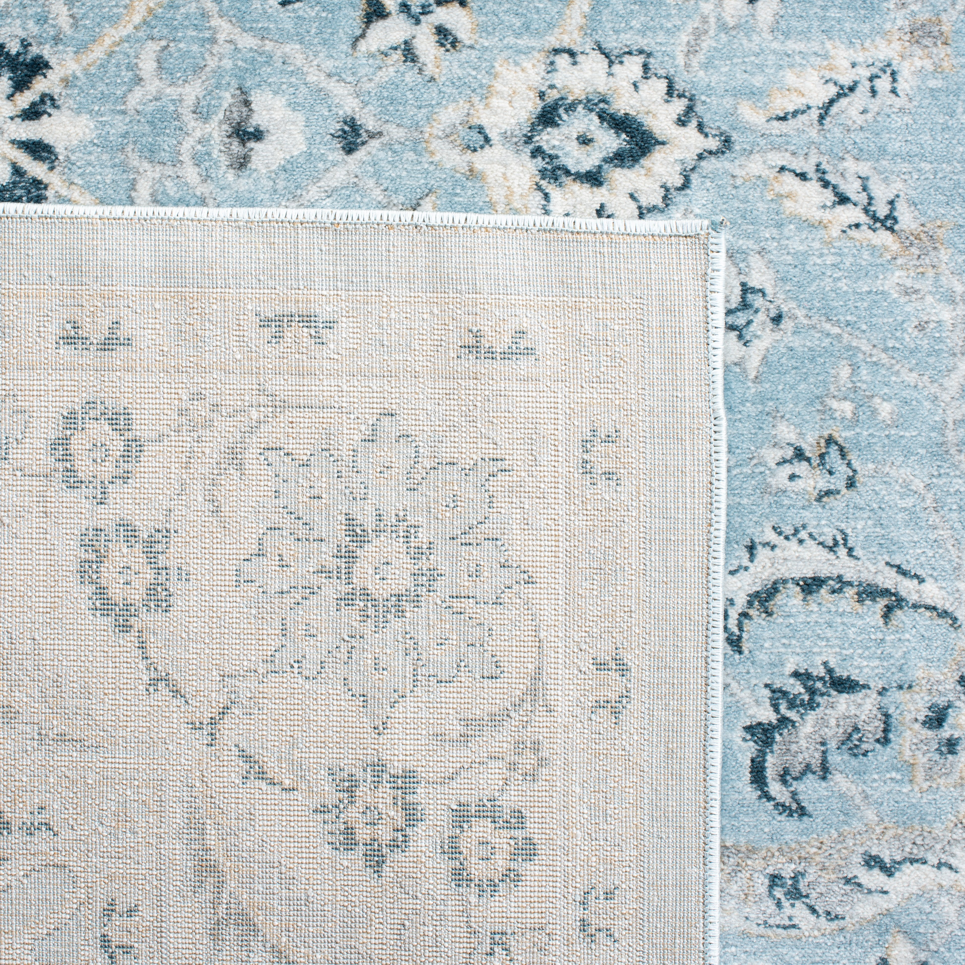 SAFAVIEH Isabella Kuzman Oriental Area Rug, Light Blue/Cream, 8' x 10'