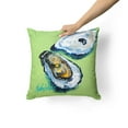 thumbnail image 2 of Carolines Treasures MW1361PW1414 Two Shells Oyster Fabric Decorative Pillow  14Hx14W multicolor, 2 of 4
