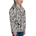 thumbnail image 5 of Kdxio Leopard And Zebra Pattern Kids Boys Girls Zip Up Hoodie 3D Printed Hooded Sweatshirt Hoody Coat with Pocket 7-12 Y-Small, 5 of 6