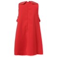 thumbnail image 2 of Richie House Girls Hot Red Ruffle Diamond Detail Neck Sundress 6/7, 2 of 2