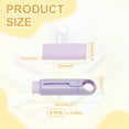 thumbnail image 2 of 6 Pack Erasers, Sliding Retractable Eraser Push Pull Cute Pencil Erasers Soft Large Easy to Clean with Plastic Sleeve for Sketching Drawing Artists Teacher Pencils, Purple TPE, 2 of 6