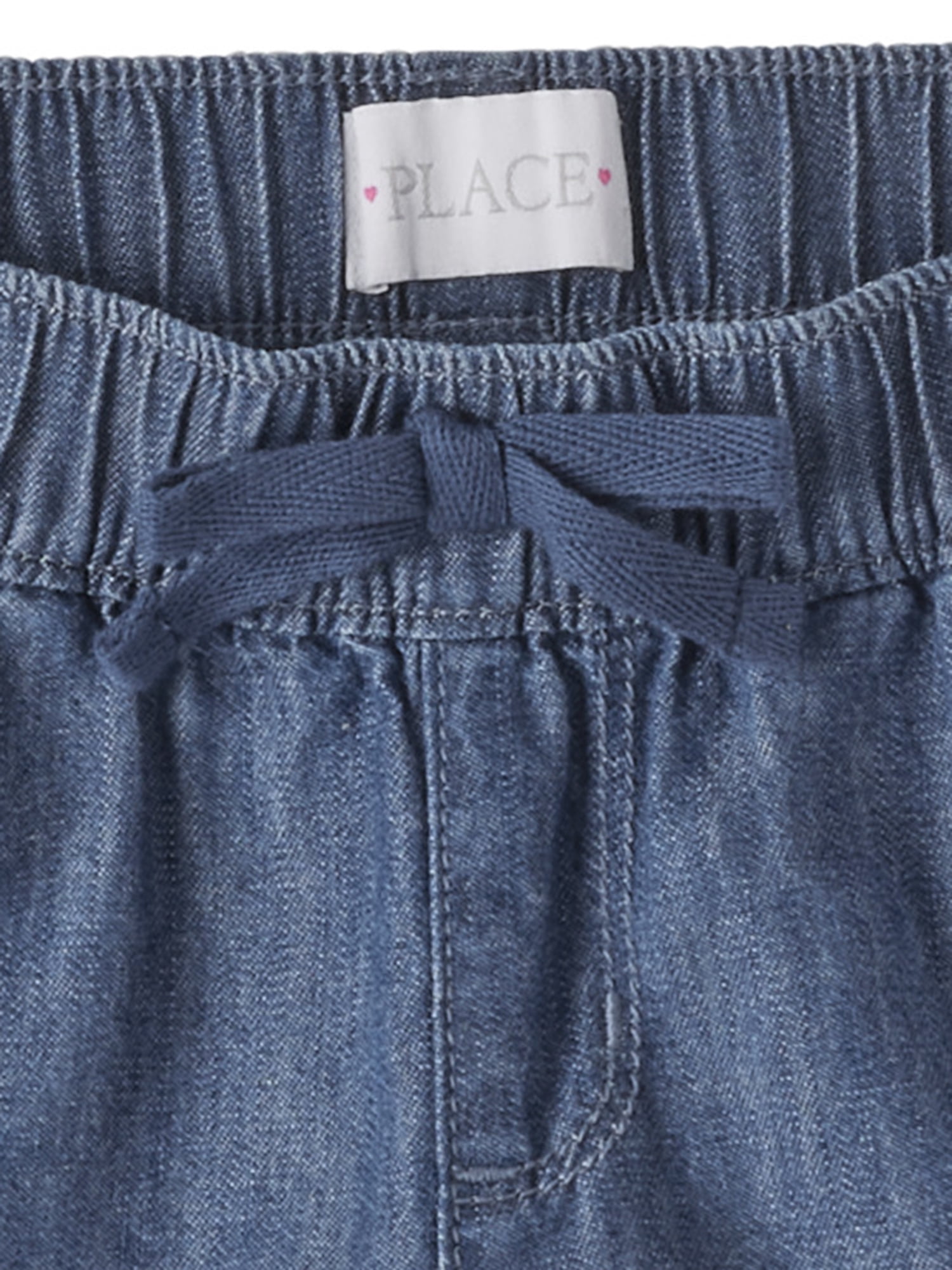 The Children's Place Girls Chambray Denim Pull On Short, Sizes 4-16