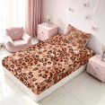 thumbnail image 5 of Homewish Brown Cheetah Print Twin Sheets, Animal Bedding, 3-Piece (1 Flat Sheet, 1 Fitted Sheet and 1 Pillowcase), 5 of 6