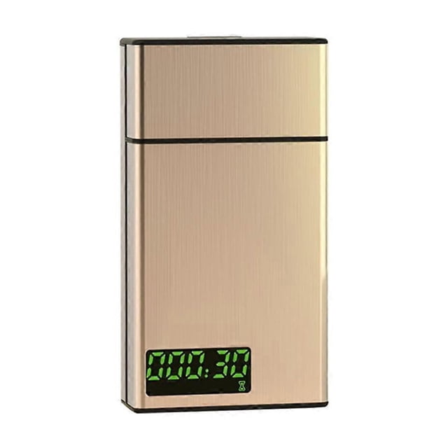 Portable Lock Box, Smart Box, Auxiliary Smoking Cessation Control Artifact, Timed Lock Box,Gold