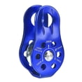 thumbnail image 4 of aluminium alloy heavy duty single rope pulley block climbing safety equipment (blue), 4 of 5