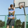 thumbnail image 5 of Sikiie Oil Painting Beautiful Butterfly Basketball Jersey Reversible Men's Mesh Athletic Sports Shirts Training Practice S-4XLLarge, 5 of 6