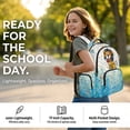 thumbnail image 2 of Kuiaobaty Cartoon Lion Print Backpack Set of 3 for Teens Lightweight Backpack and Lunch Box Set with Adjustable Strap Insulated Lunch Bag with Pencil Bags for School Travel, 2 of 7
