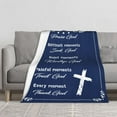 thumbnail image 4 of Christian Gifts for Women Men - Gifts for Women Birthday Unique - Inspirational Gifts for Women Men - Religious Gift for Women - Throw Blankets for Couch Sofa Bed Warm Gifts 50"X 60", 4 of 6