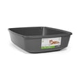 thumbnail image 2 of So Phresh Open Cat Litter Box Charcoal X-Large 22.4" L X 16.9" W X 5.4" H, 2 of 4