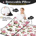 thumbnail image 3 of Pioneer Flower Floral Print Pattern Teens Toddler Nap Mat with Pillow, Sleeping Mat Bag for Preschool Daycare 51"x22", 3 of 6