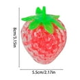thumbnail image 3 of 3.15" Strawberry Squishy Fidget Toys for Stress Relief Simulated Strawberry Squeeze Sensory Toys Valentines Easter Christmas Gift Party Favors Bag Fillers, 3 of 4