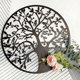 thumbnail image 2 of Metal Wall Decor Tree of Life Metal Wall Decor Metal Wall Decor Home Decor, Wall Hangings 30*30cm Black,Black, 2 of 5