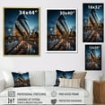 thumbnail image 4 of Designart "Black Blue London Beautiful Cityscape Spot" Cityscapes Floater Framed Canvas Print, 4 of 7