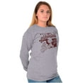thumbnail image 4 of Oklahoma OK Home On Range Smurfs Long Sleeve TShirt Men Women Brisco Brands S, 4 of 6