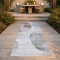 thumbnail image 3 of Addison Rugs Chantille Indoor/Outdoor Transitional Geometric Blue Machine Washable Runner Rug, 2'3" x 7'6", 3 of 8