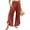 Wine(NEW&HOT), variant on ZHYou No Boundarie Linen Pants for Women Flared Wide Leg Ruffle Summer Casual Lightweight Smocked High Waist Baggy Pull On Trousers Khaki Size XL