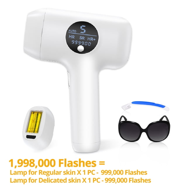 Lescolton Depilación láser con destello ultra rápido para mujeres 22J Alta energía Ventana grande Lámpara reemplazable Depiladora IPL para damas