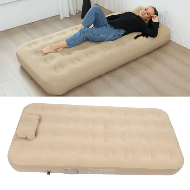 Inflatable 74.8in Self Inflating Air Mattress Built In Pump Blow Up Mattress Inflatable Sleeping Mat Airbed for Home Camping Travel