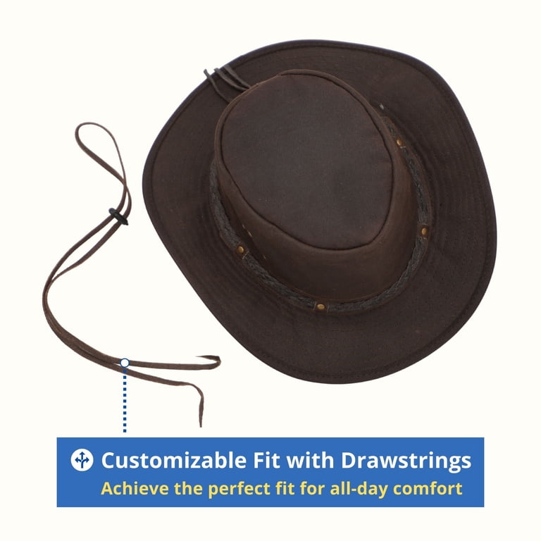 Western Buffalo Concho Leather Hat Cowboy Hat - Men main image 3