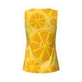 thumbnail image 5 of PAYOHTO Summer Tank Tops for Women Fruit Background Orange Workout Sleeveless Shirts, 5 of 8