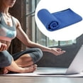 thumbnail image 3 of Unique Bargains 4 Pcs Soft Microfiber Sport Cool Touch Towel 11"x30" Blue, 3 of 7