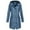 Dark Blue_001, variant on Riforla Hoodie Rain Long Solid Coat Jacket Women's Outdoor Color Windproof Women's Coat Women's Anoraks Navy_001 XXXL