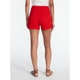 thumbnail image 4 of Time and Tru Women's Mid Rise Roll Cuff Denim Shorts, 4" Inseam, Sizes 0-20, 4 of 6
