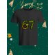 thumbnail image 1 of Creative and Unique Number 67 Pattern T-Shirt, Comfortable and Breathable Daily Wear Men's Short Sleeve, Highlighting Personal Style, 1 of 6