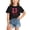 0#-Black487, variant on Kiijoy Girls Summer T-Shirt Cherry Print Short Sleeve Crew Neck T Shirt Tee, Sizes 2-14