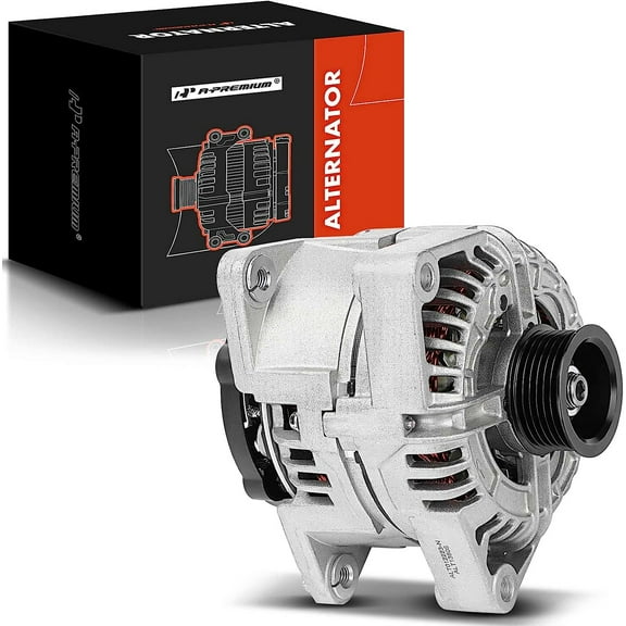 A-Premium Alternator Compatible with Saturn L300 2001-2005, LS2 2000, LW2 2000, LW300 2001-2003, V6 3.0L, 120Amp 12V 6-Groove Pulley Clockwise, Replace# 0-124-515-008, 210-6116