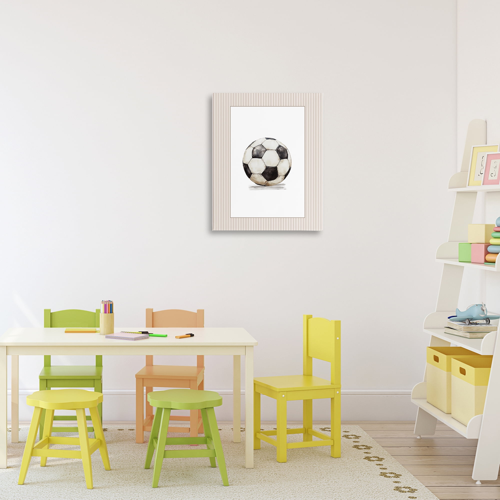 Stupell Industries Vintage Sports Soccer Ball Canvas Wall Art, design by Christine Simpson Art