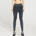 thumbnail image 3 of Workout Pants Compression Leggings for Women High Waist Workout Leggings with Pockets for Seamless Yoga Running Athletic Pants Two Layer Design Comfort Stretch Fabric, 3 of 4