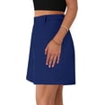 thumbnail image 6 of PRETTYGARDEN Shorts for Women Dressy Summer Elastic High Waisted Wide Leg Business Casual Work Shorts with Pockets, 6 of 7