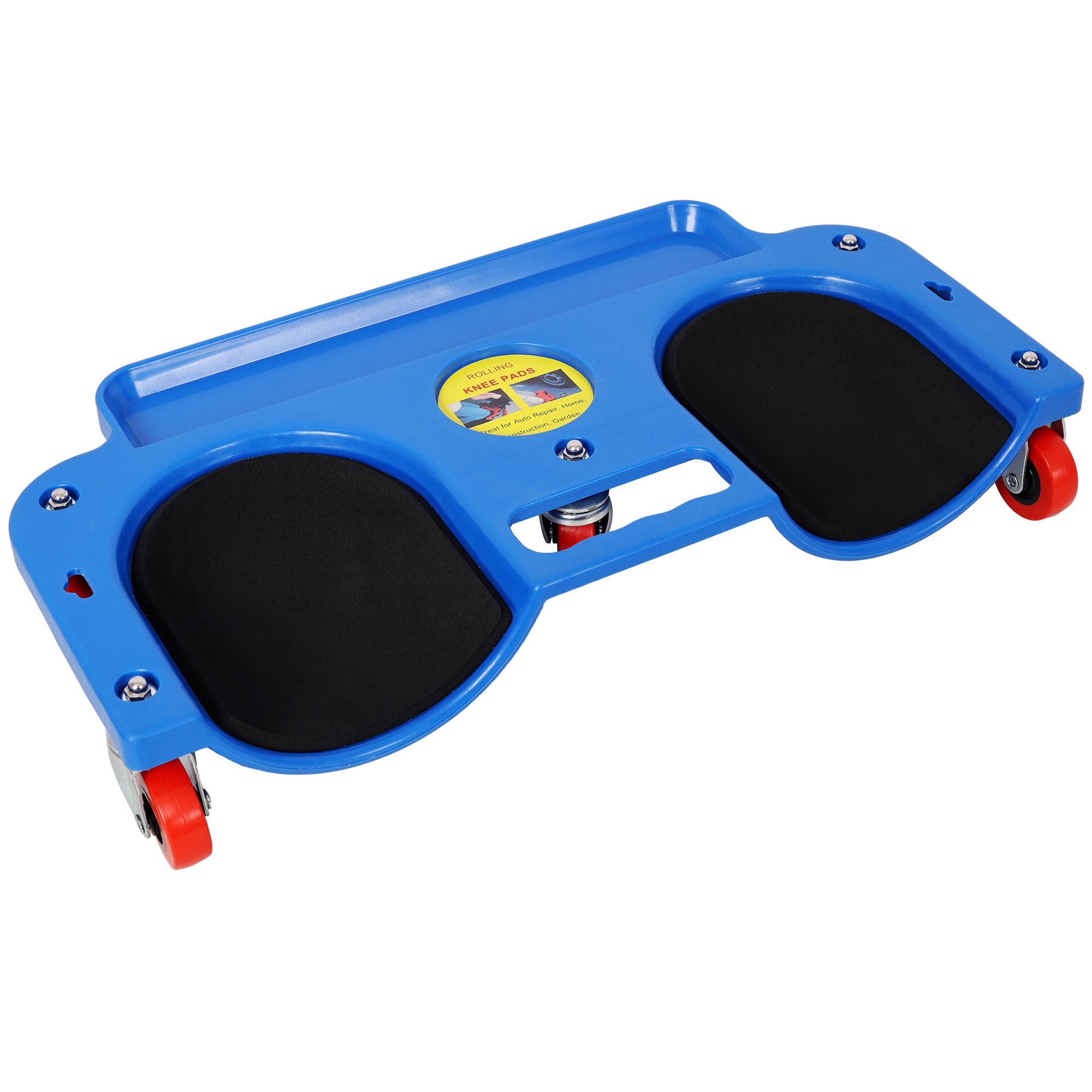 Rolling Knee Creeper Durable Knee Pads with 360 Degree Turn Casters and Tool Tray,for Garage Workshop Garden