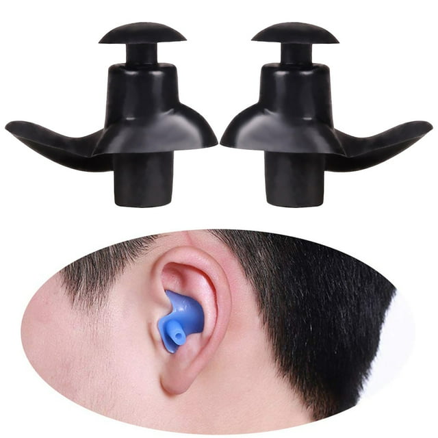 Plauses para nadar en silicona impermeable para nadadores adultos niños buceando con tapón de oído antimacriz suave 1 par Inevent HA047007-01