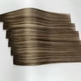 thumbnail image 5 of Extensión de cabello humano 100 % virgen Genius Weft de fábrica, 100 g, trama de cabello liso invisible para salón, 5 of 5