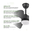 thumbnail image 5 of Ventilador De Techo Modernos De 28 Pulgadas negro, 5 of 5
