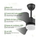 thumbnail image 5 of Ventilador De Techo Modernos De 28 Pulgadas negro, 5 of 5