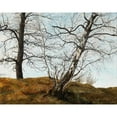 thumbnail image 2 of Carl Julius von Leypold 18x15 Gold Ornate Wood Frame and Double Matted Museum Art Print Titled - Oak and Birch (1832), 2 of 4
