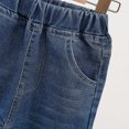 thumbnail image 6 of WOLLED Kids Girl Jeans Denim Embroidered Slim Jeans, Big Girls Elastic Waist Denim Bottom Pants Toddler Sweat Pants Wide Leg Baggy Trousers for 2-12 Years, 6 of 7