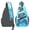Ocean Sea Turtles, variant on Unisex Crossbody Sling Bag for Men & Women, Fashionable Shoulder Chest Bag for Travel, Walking, Sport & Running – Celestial Sun Moon And Stars