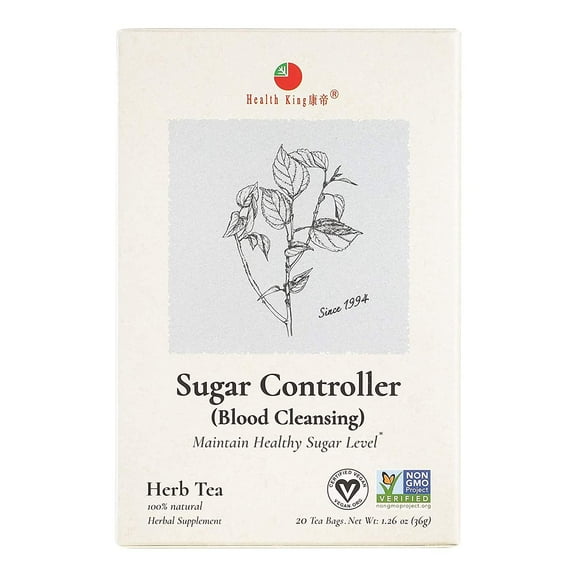 Health King Tea, Sugar Control Herb Tea 20 Tea Bags