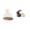 thumbnail image 1 of Portacorchos de vino,Soporte de metal para corcho de vino,tapón de exhibición para vino,Estatua de cerámica,Juego de estatuas de cerámica para decoración de mesa de oficina en casa,Figuras, 1 of 8